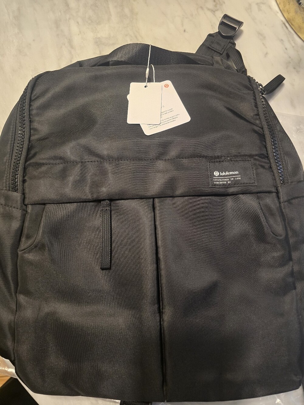 Lululemon Athletica Black Minimalist Backpack